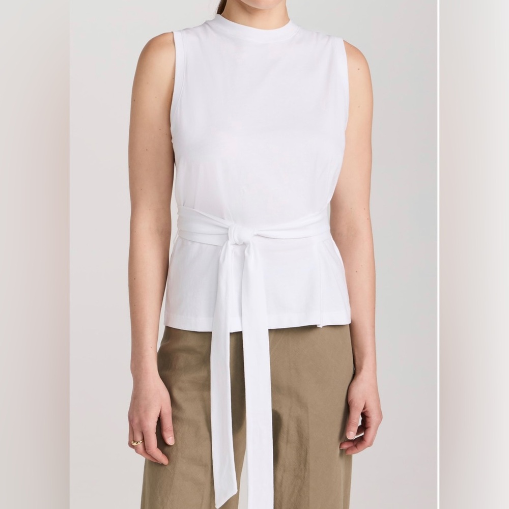 Vince Sleeveless Wrap Top